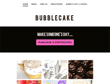 Tablet Screenshot of bubblecake.com
